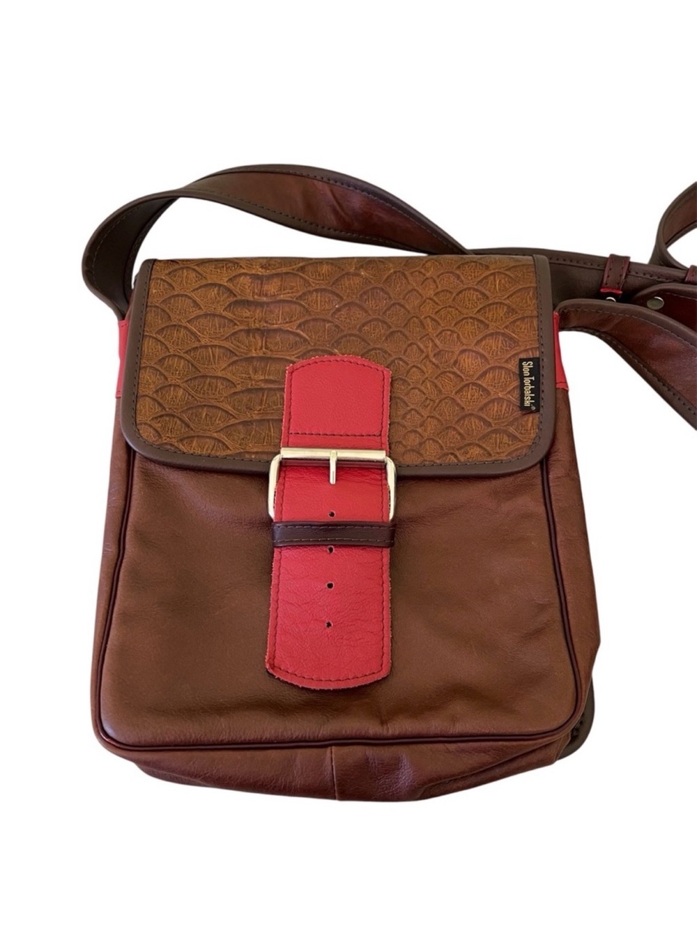 Slon Torbalski Leather Handbag and Shoulder Bag Lecture Messenger Bag